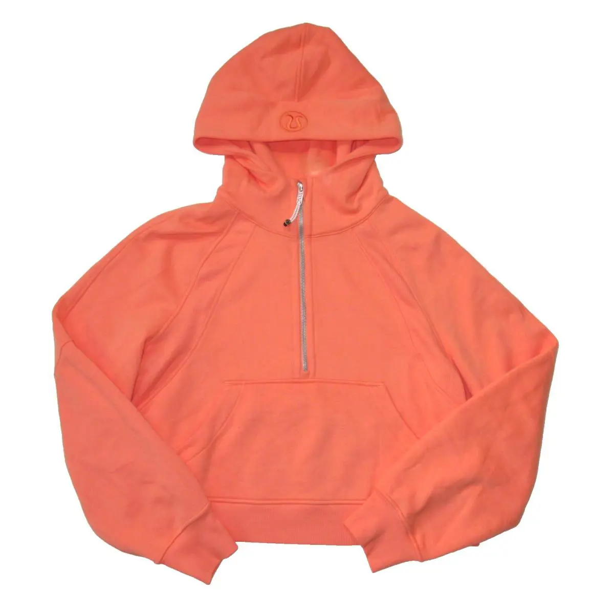 Lululemon Scuba Oversized Half Zip in Coral Kiss Hoodie M/l