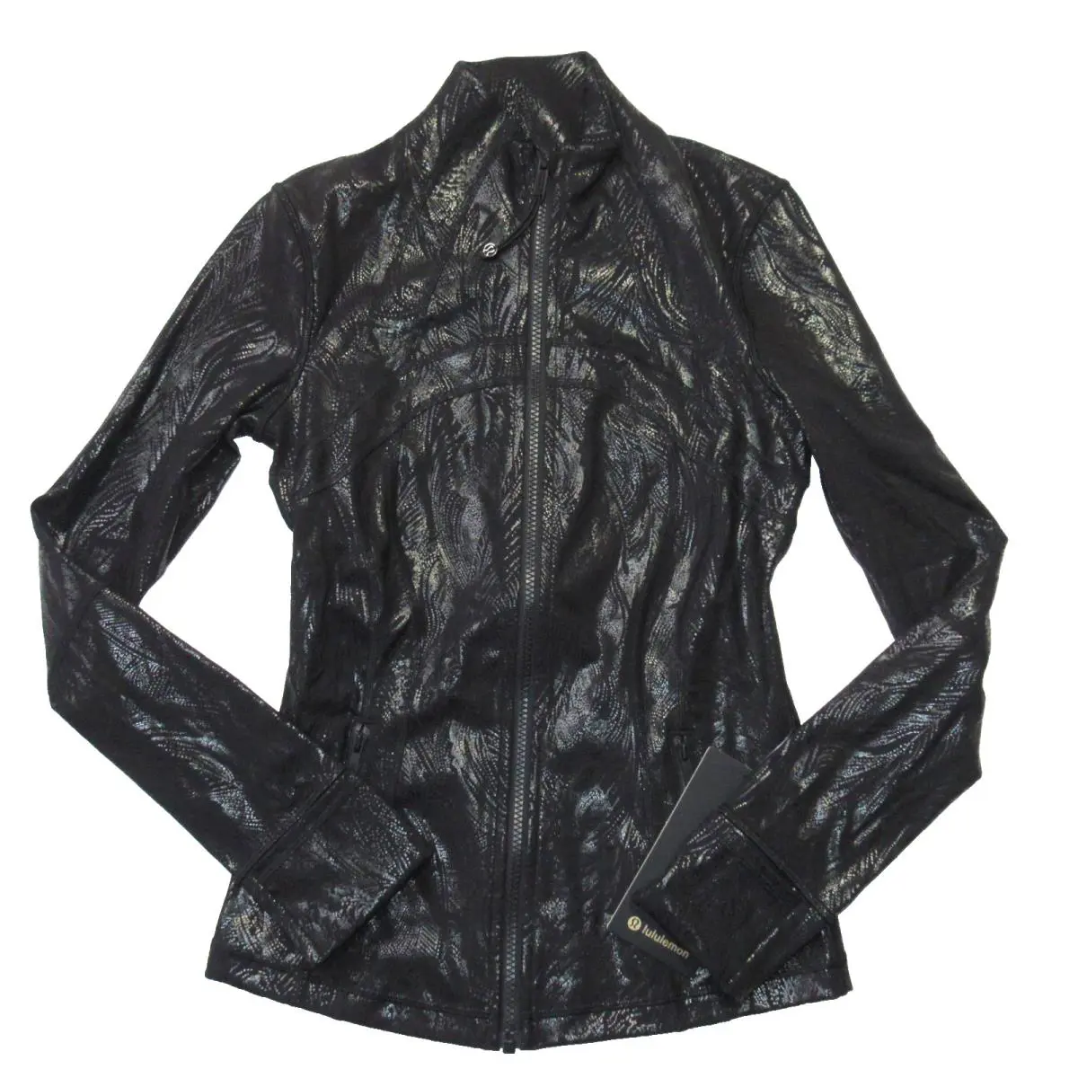 Lululemon Define Jacket Shine in Acclimatize Black Black Foil 4