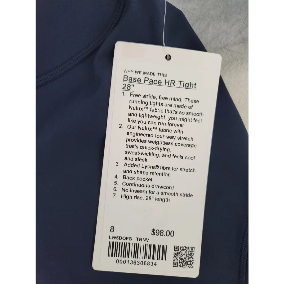 Lululemon clothing - True Navy 2