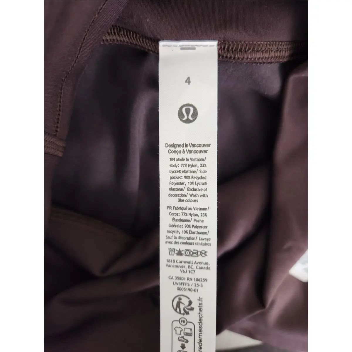 Lululemon clothing - Sequoia 3