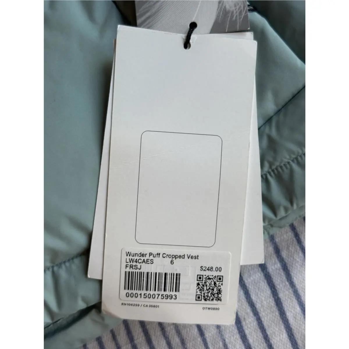 Lululemon clothing - Frosted Jade 1