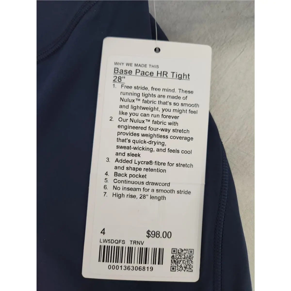 Lululemon clothing - True Navy 2