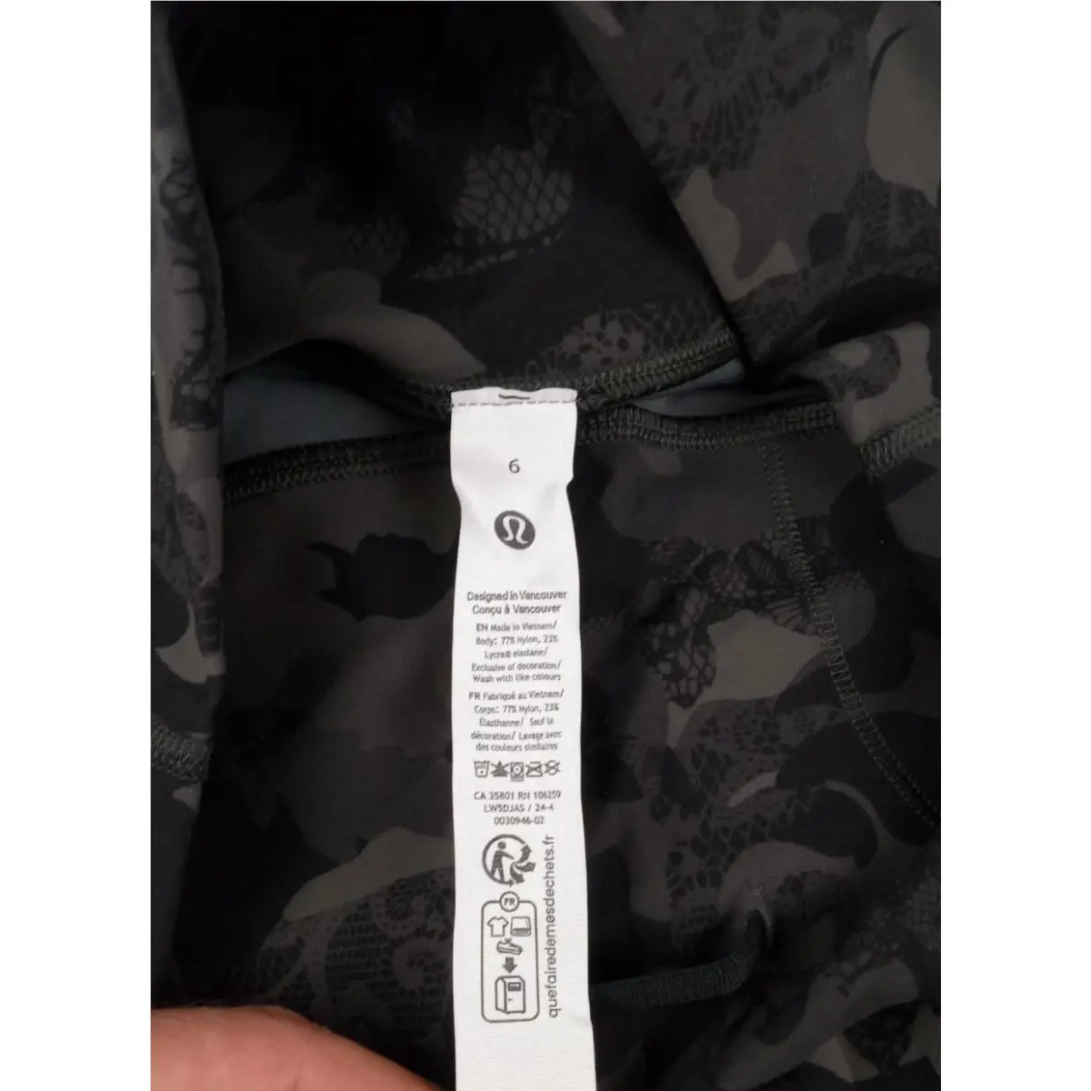 Lululemon clothing - LW5DJAS / 24-4 - LW5DJAS 24-4 - Black 10