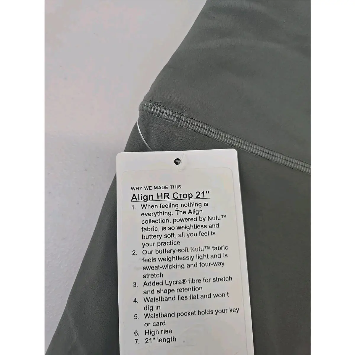 Lululemon clothing - Grey sage 2