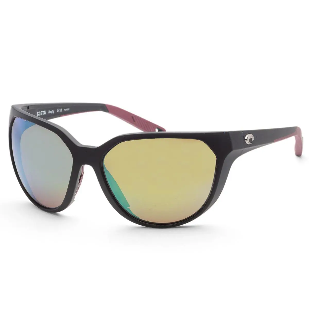 Costa Del Mar Women`s Mayfly 58mm Black Polarized Sunglasses 6S9110-911002-58 - Frame: Black, Lens: Green, Other Frame: Matte Black
