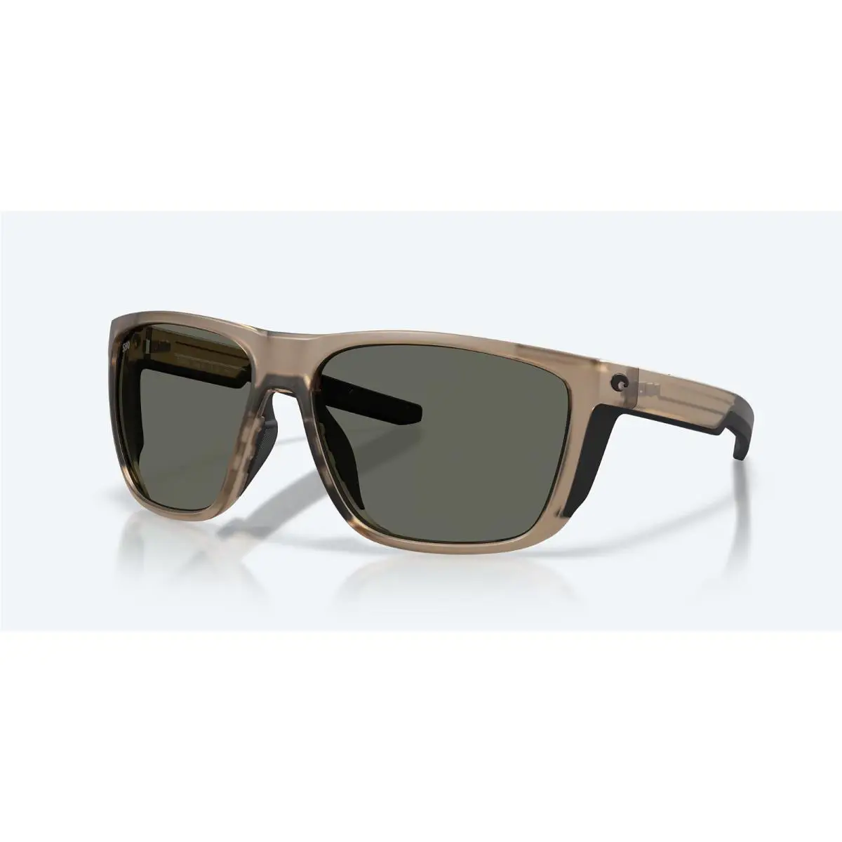 Costa Del Mar Sunglasses Ferg XL Matte Brown Smoke / Gray Polarized 580G Glass