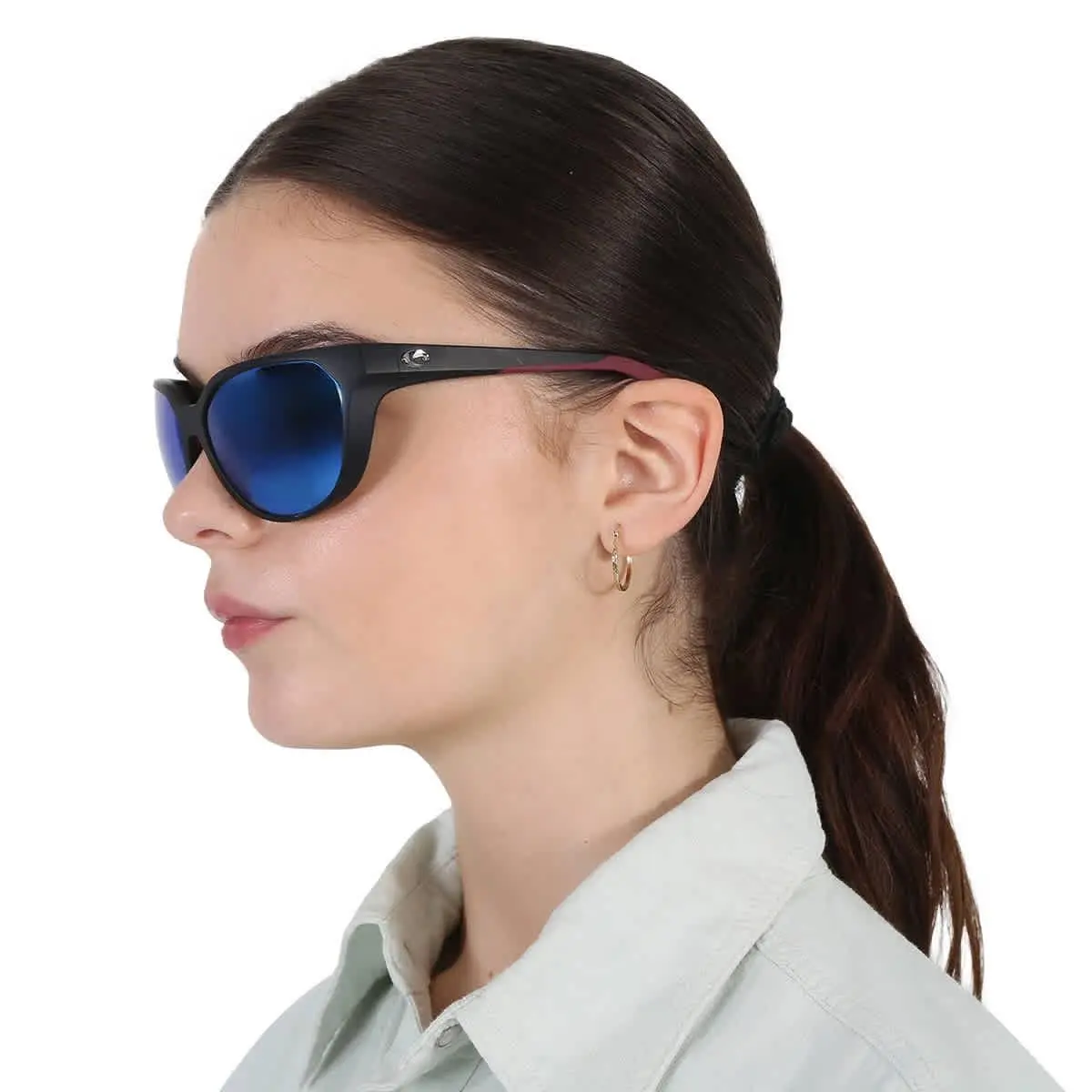 Costa Del Mar Mayfly Blue Miirror Polarized Glass Ladies Sunglasses 6S9110