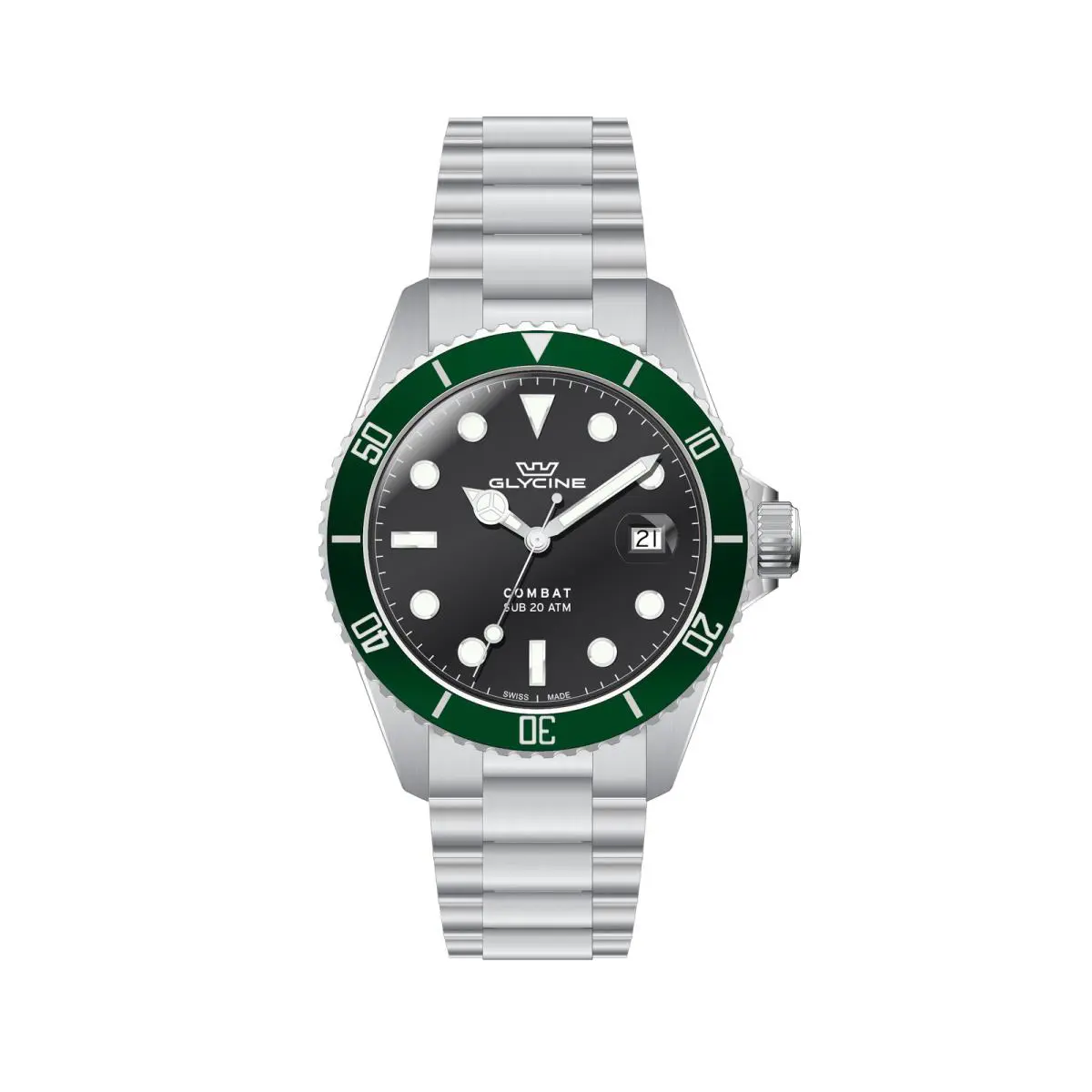 Men`s Combat Quartz 40mm Watch GL1061 by Glycine