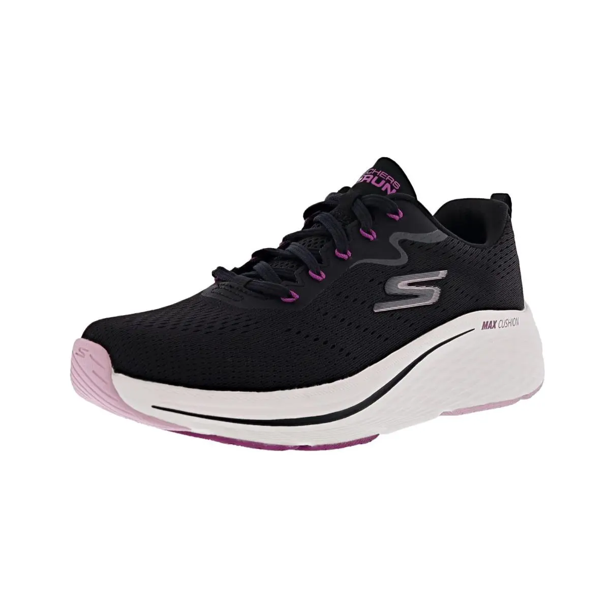 Skechers Women`s Max Cushioning Elite 2.0- Levitate 129601W/BKPK Wide Width - BLACK / PINK