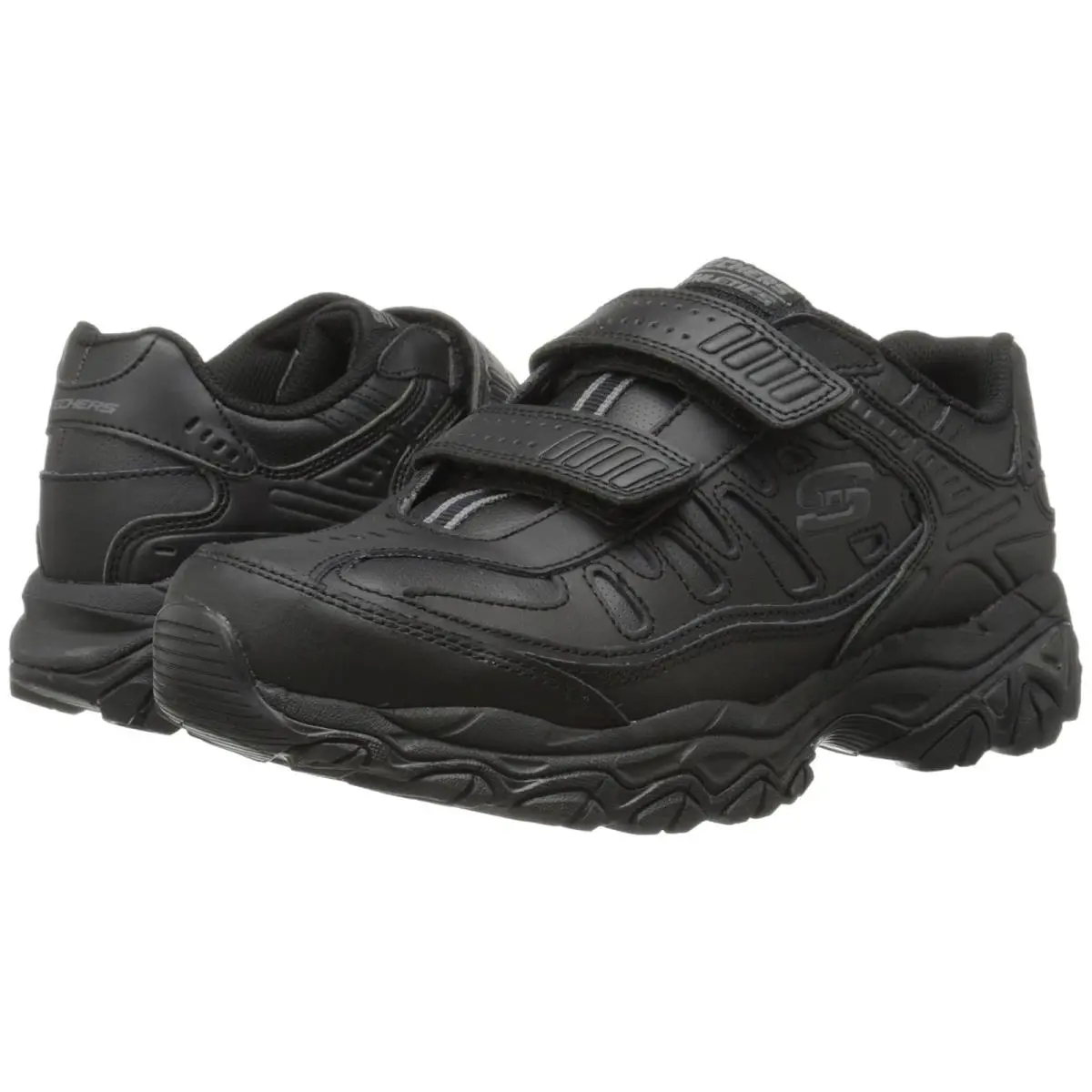 Man`s Sneakers Athletic Shoes Skechers Afterburn Memory Fit - Final Cut - Black