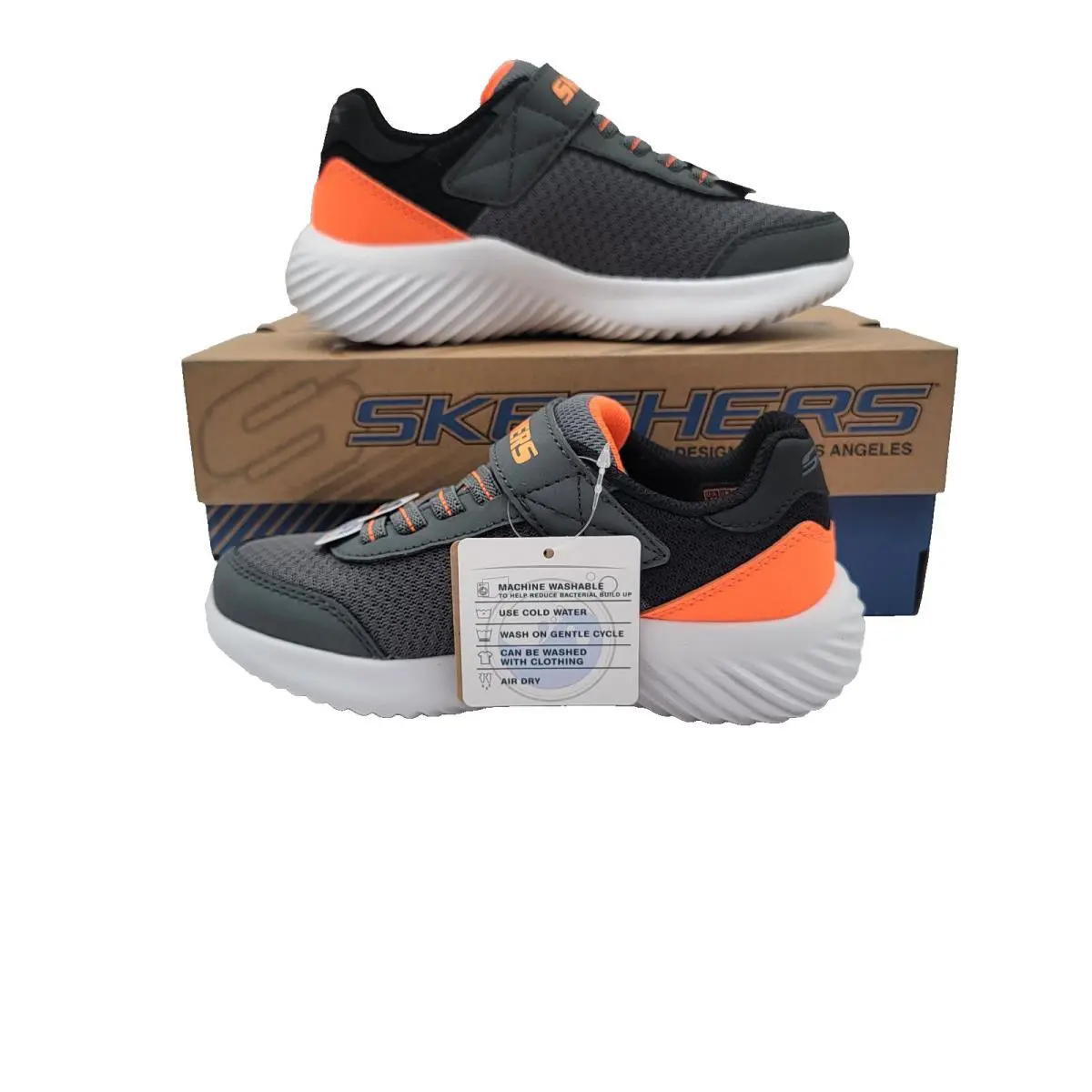 Skechers shoes - SKECHERS Bounder - Bounder - Charcoal/Orange 0