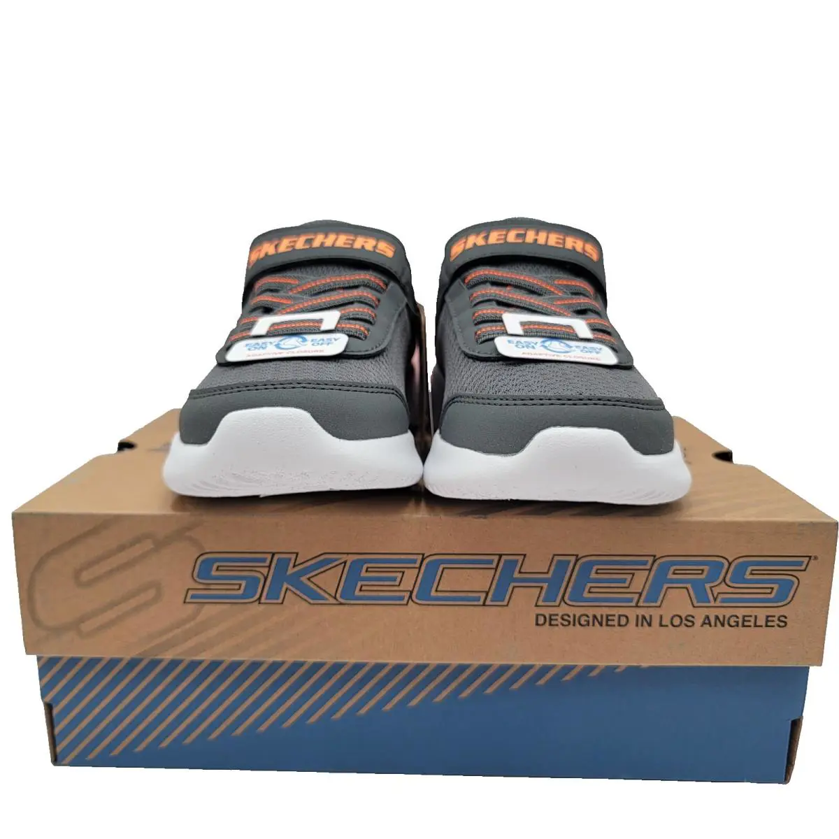 Skechers shoes - SKECHERS Bounder - Bounder - Charcoal/Orange 2