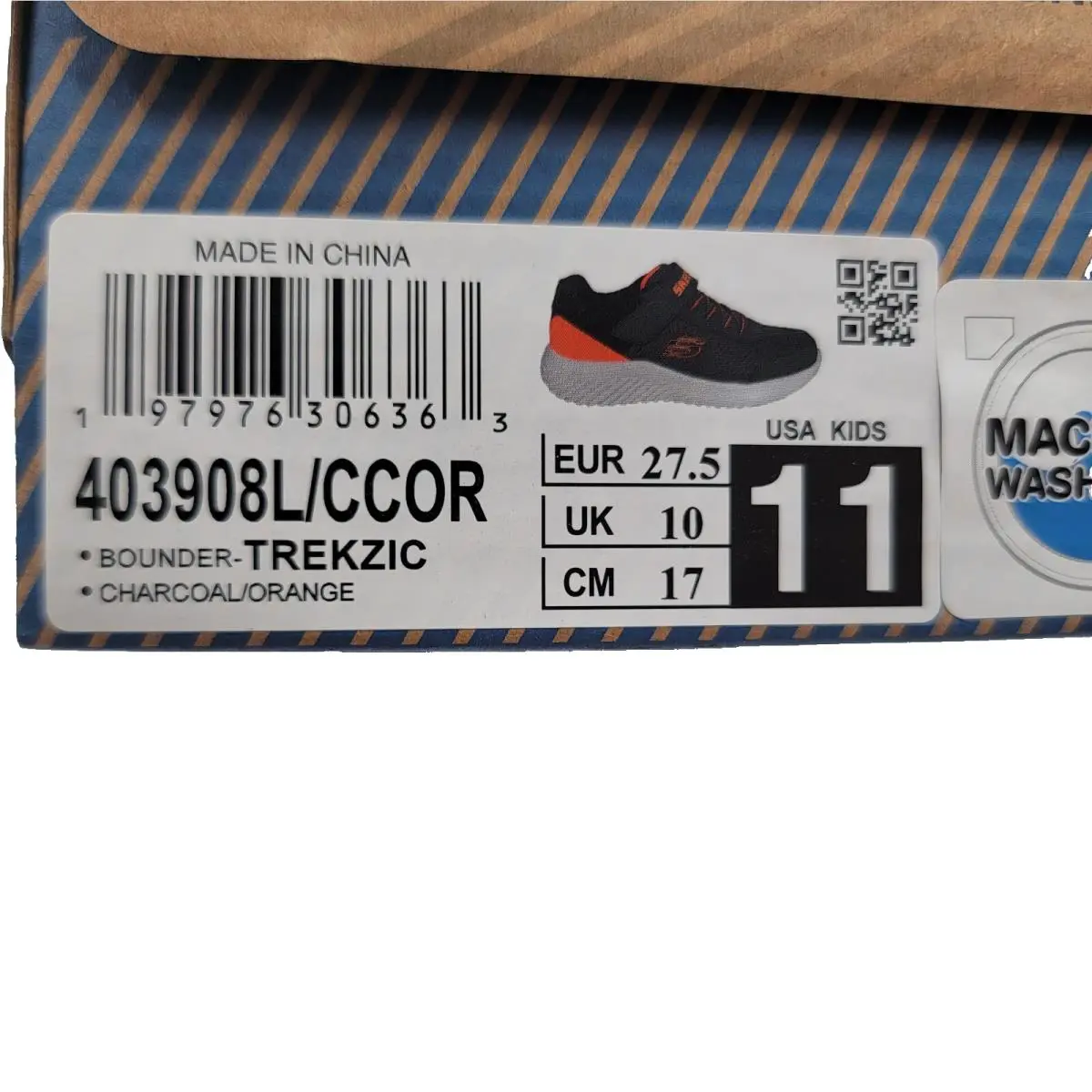Skechers shoes - SKECHERS Bounder - Bounder - Charcoal/Orange 9