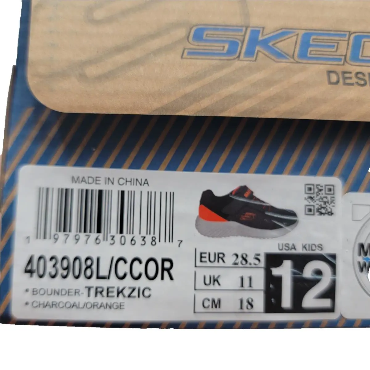 Skechers shoes - SKECHERS Bounder - Bounder - Charcoal/Orange 10