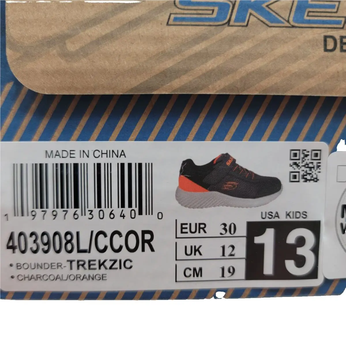 Skechers shoes - SKECHERS Bounder - Bounder - Charcoal/Orange 11