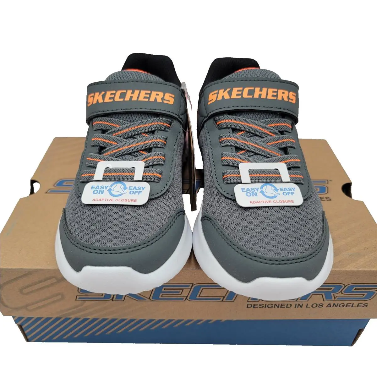 Skechers shoes - SKECHERS Bounder - Bounder - Charcoal/Orange 14
