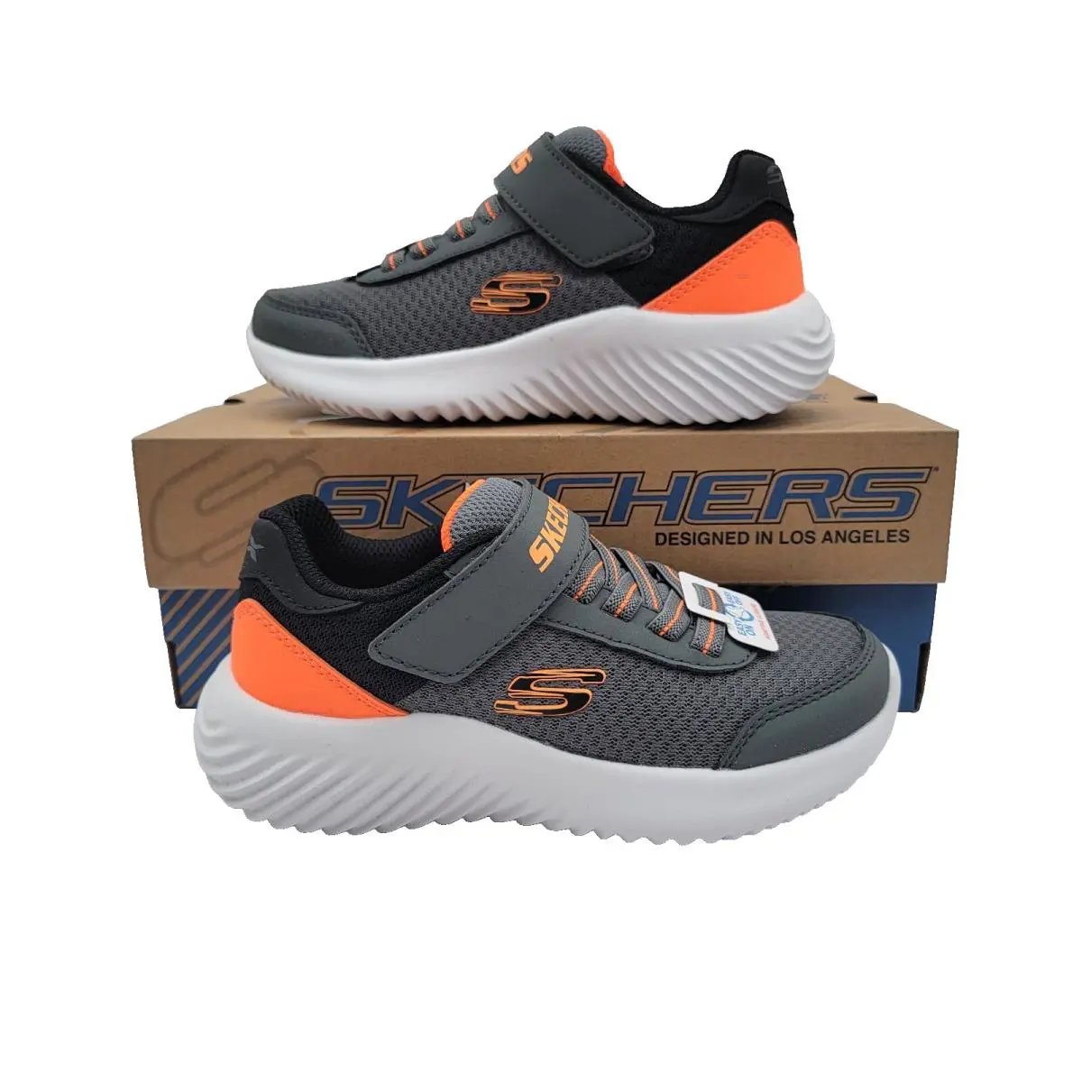 Skechers shoes - SKECHERS Bounder - Bounder - Charcoal/Orange 12
