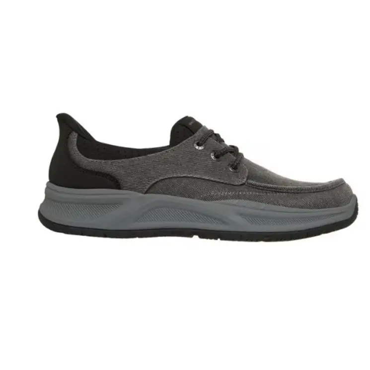 Skechers Sketchers Men Black Easy-on Swift Fit Sneaker Memory Foam Tennis Shoe Any SZ