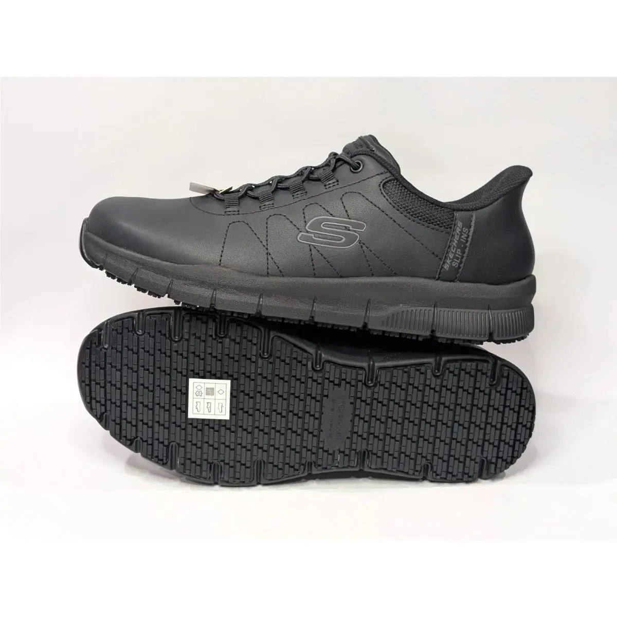 Skechers shoes - Skechers Slip-Ins Work Nampa Cottonbud - 108218 108218/BLK - Black (UPC: 197976191266) 2