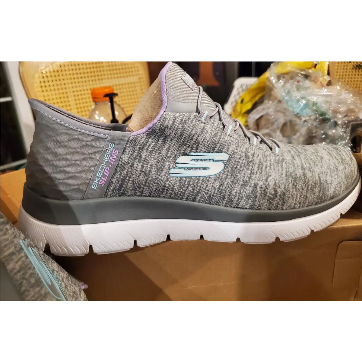 Skechers shoes - SKECHERS SLIP-INS - Gray 4