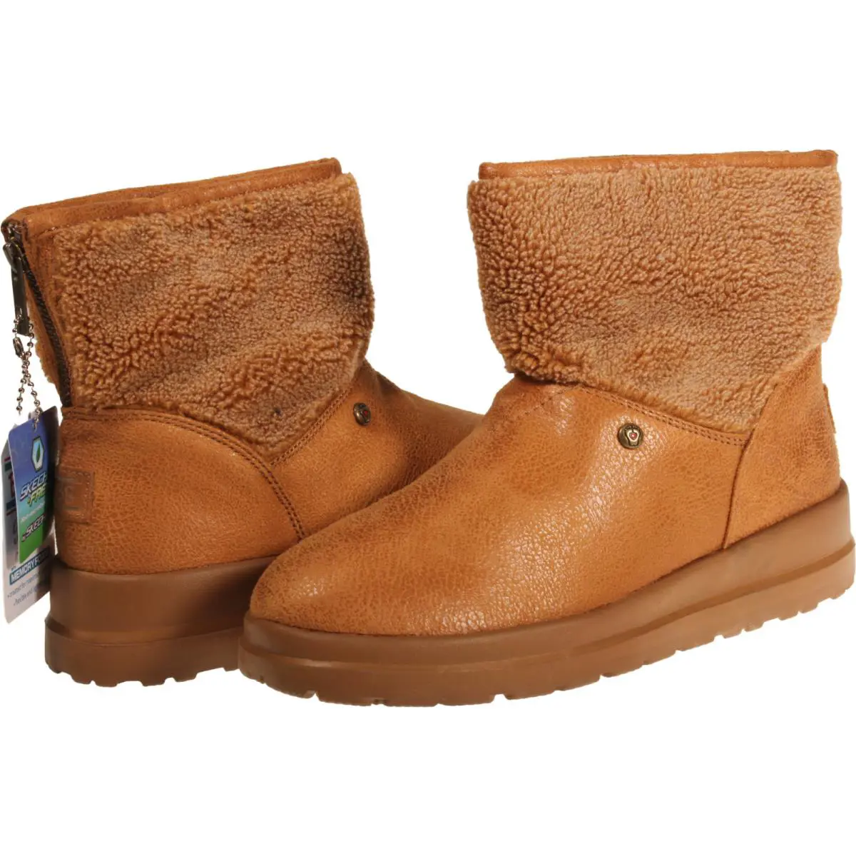 Skechers Bobs Cherish Freedom Ride Womens Bootie Chestnut US Size 8.5 - Brown