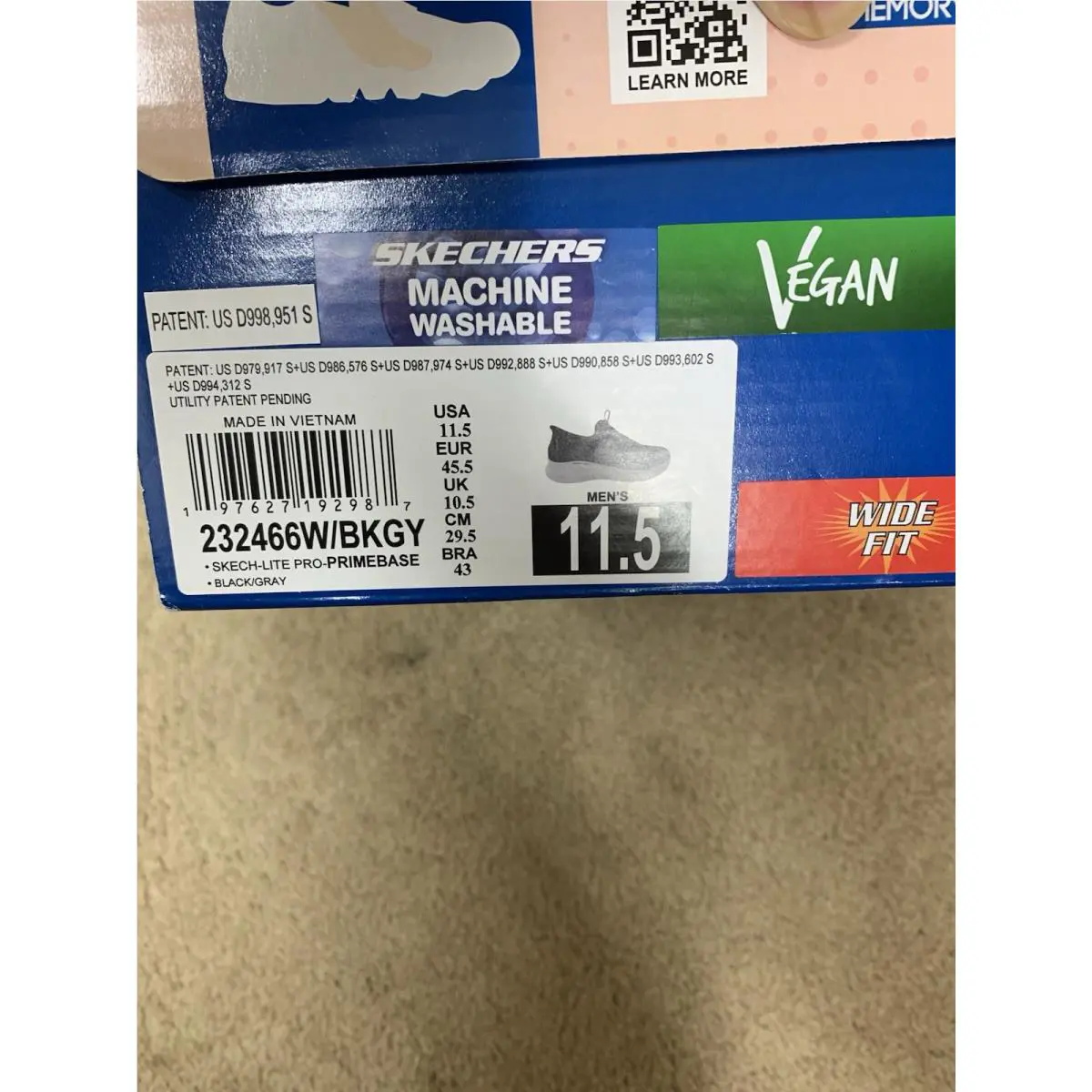 Skechers shoes - 232466 W BKGY - BKGY - Black / Gray (UPC: 190872065778) 5