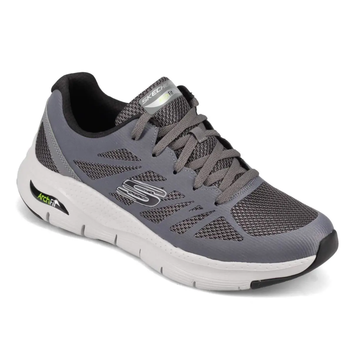 Skechers Men`s Arch Fit - Charge Back Sneaker Charcoal/black 10 WW