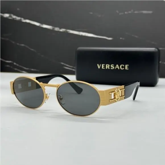 Mod 2264 1002/87 Versace Unisex Sunglasses VE2264 100287 Gold VE2264 1002/87