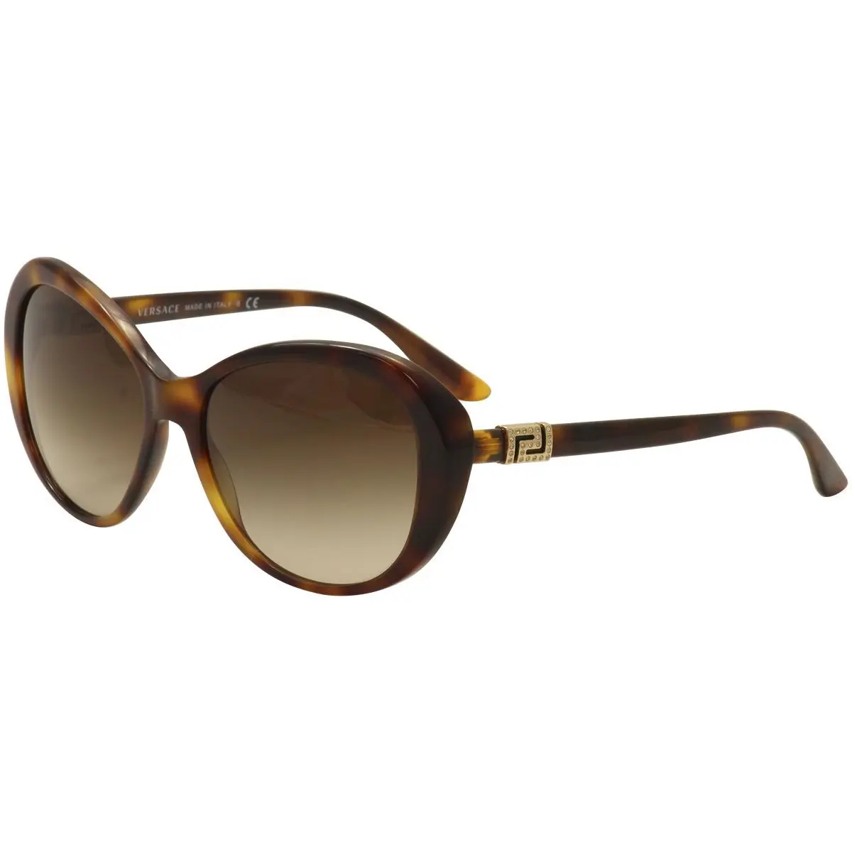 Versace Women`s VE 4324/B 4324B 5217/13 Havana/gold Butterfly Sunglasses 57mm