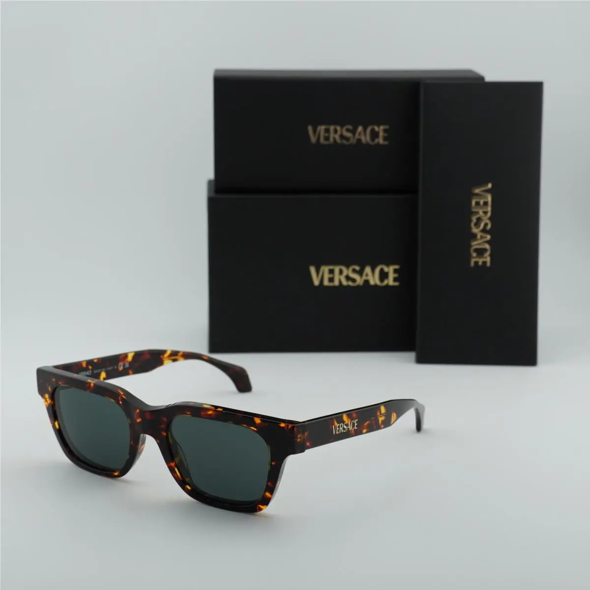 Versace VE4486 550987 Havana/dark Grey 52-19-140 Sunglasses