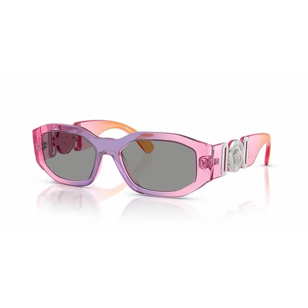 Versace Biggie VE4361 5537/1 Pink Multicolor Grey Unisex Sunglasses