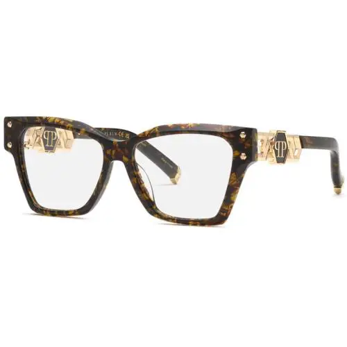 Philipp Plein VPP189S Shiny Brown Havana Black Shiny Sunglasses