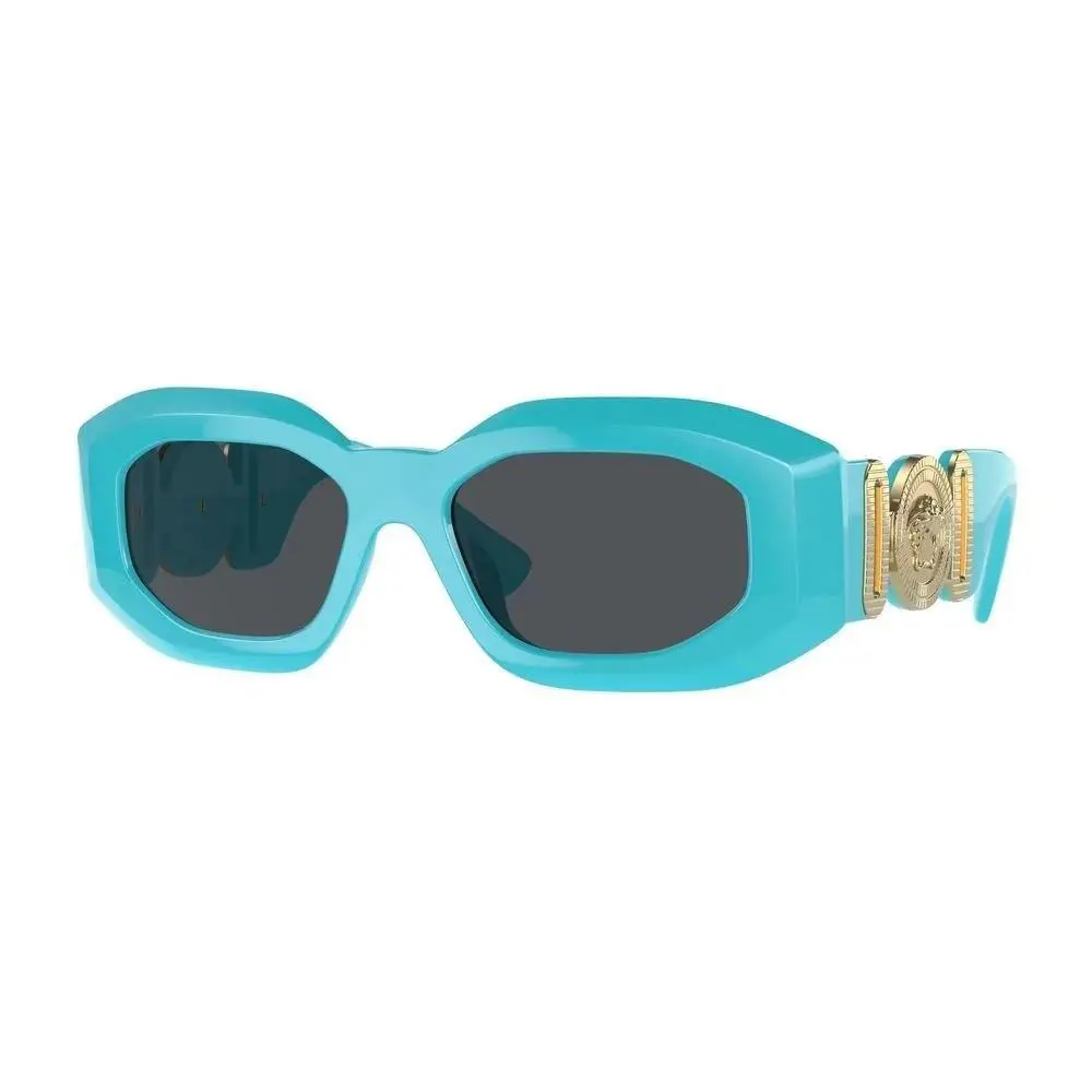 Versace VE4425U543987 Women Blue Gray Sunglasses Acetate Oval Full Rim Eyewears