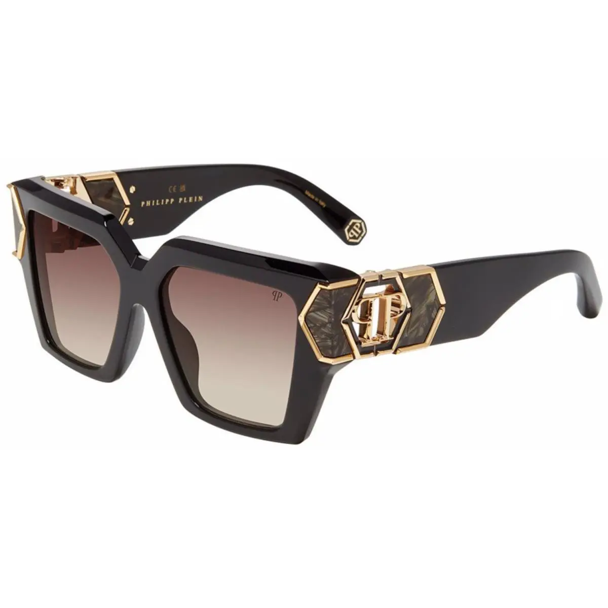 Philipp Plein SPP135M Shiny Black 700y Sunglasses