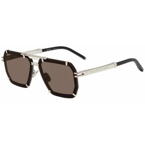 Philipp Plein SPP131 Palladium Black 0k07 Sunglasses