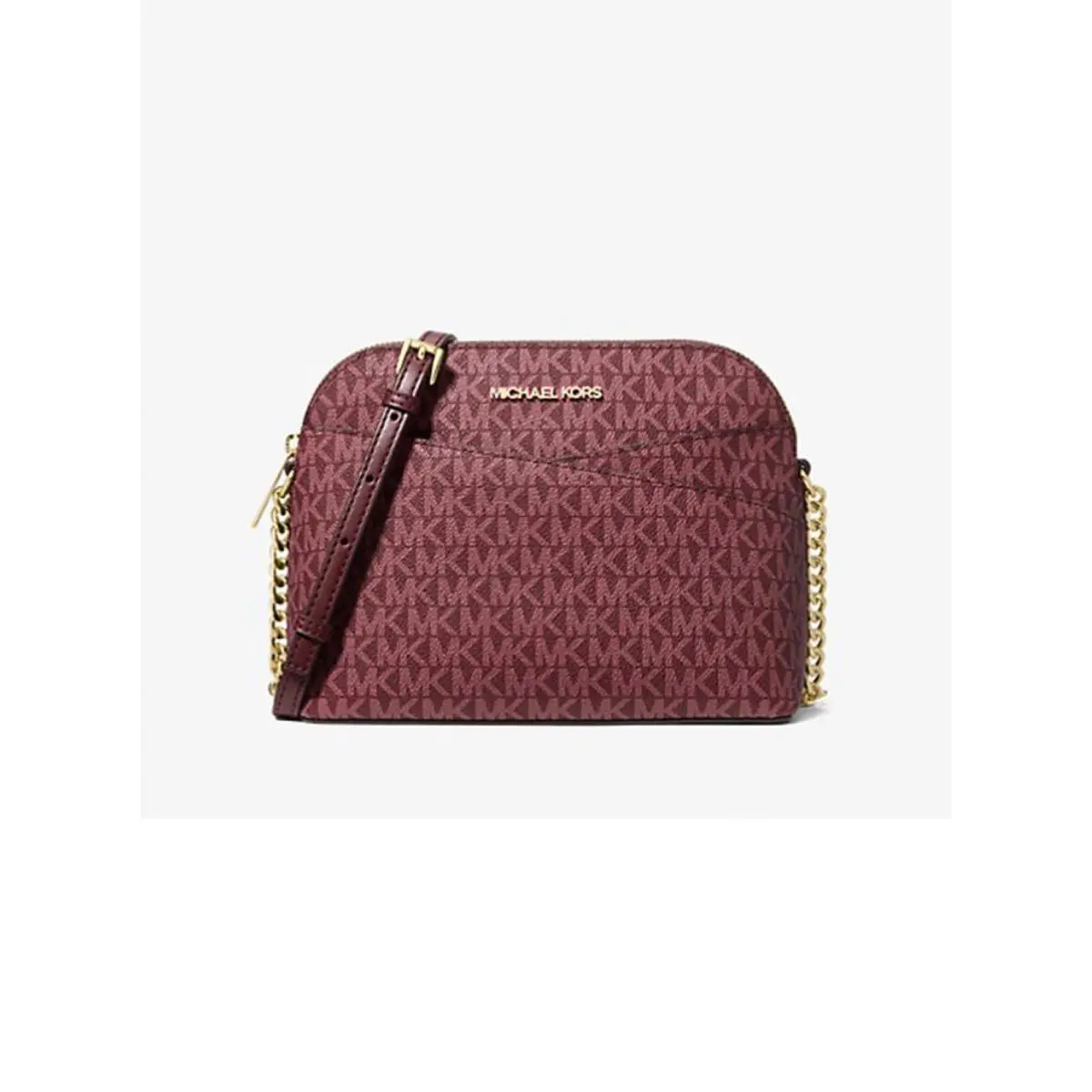 Michael Kors Jet Set Medium Crossbody Leather Handbag Oxblood 35R5GTVC6V-oxbl