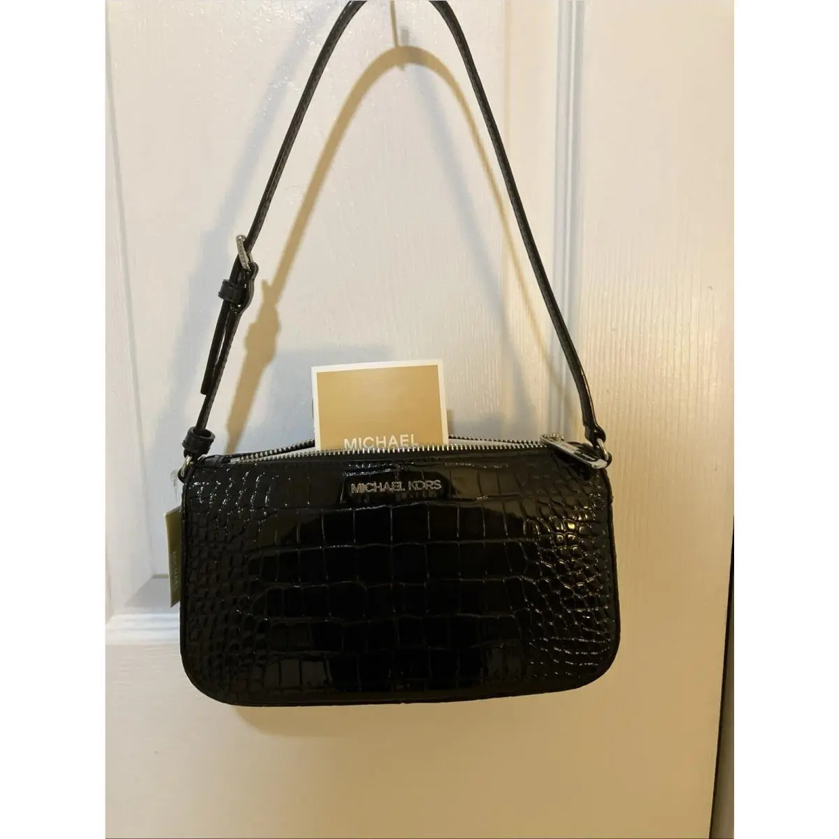 Michael Kors Jet Set Black MD Pouchette