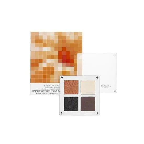 + Pantone Universe Color Of The Year Eyeshadow Quad Tangerine Tango by Sephora