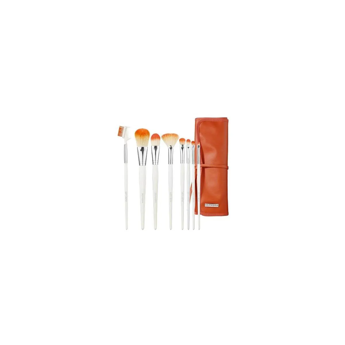 + Pantone Universe Tangerine 8 Piece Argentine Artistry Brush Roll by Sephora