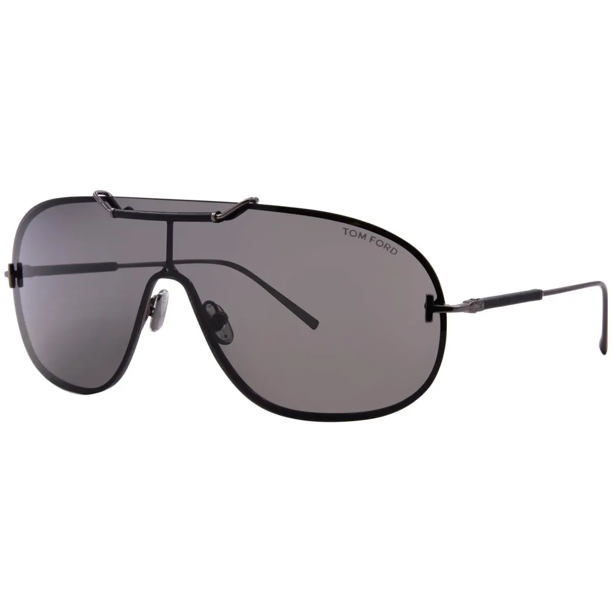 Tom Ford FT1309/S 08A Sunglasses Palladium/grey Lenses Shield Style 99mm