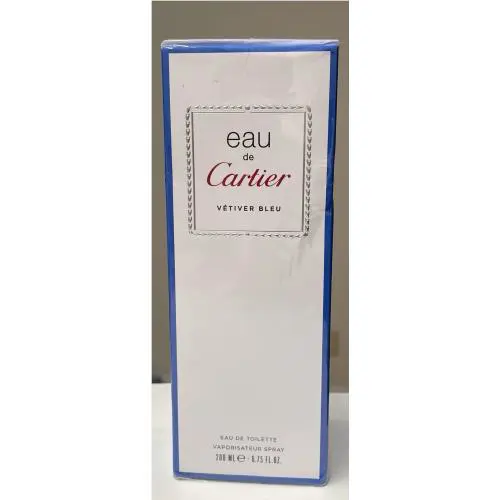 Eau De Cartier Vetiver Bleu 6.75 oz 200 ml Eau de Toilette Spray Men Rare