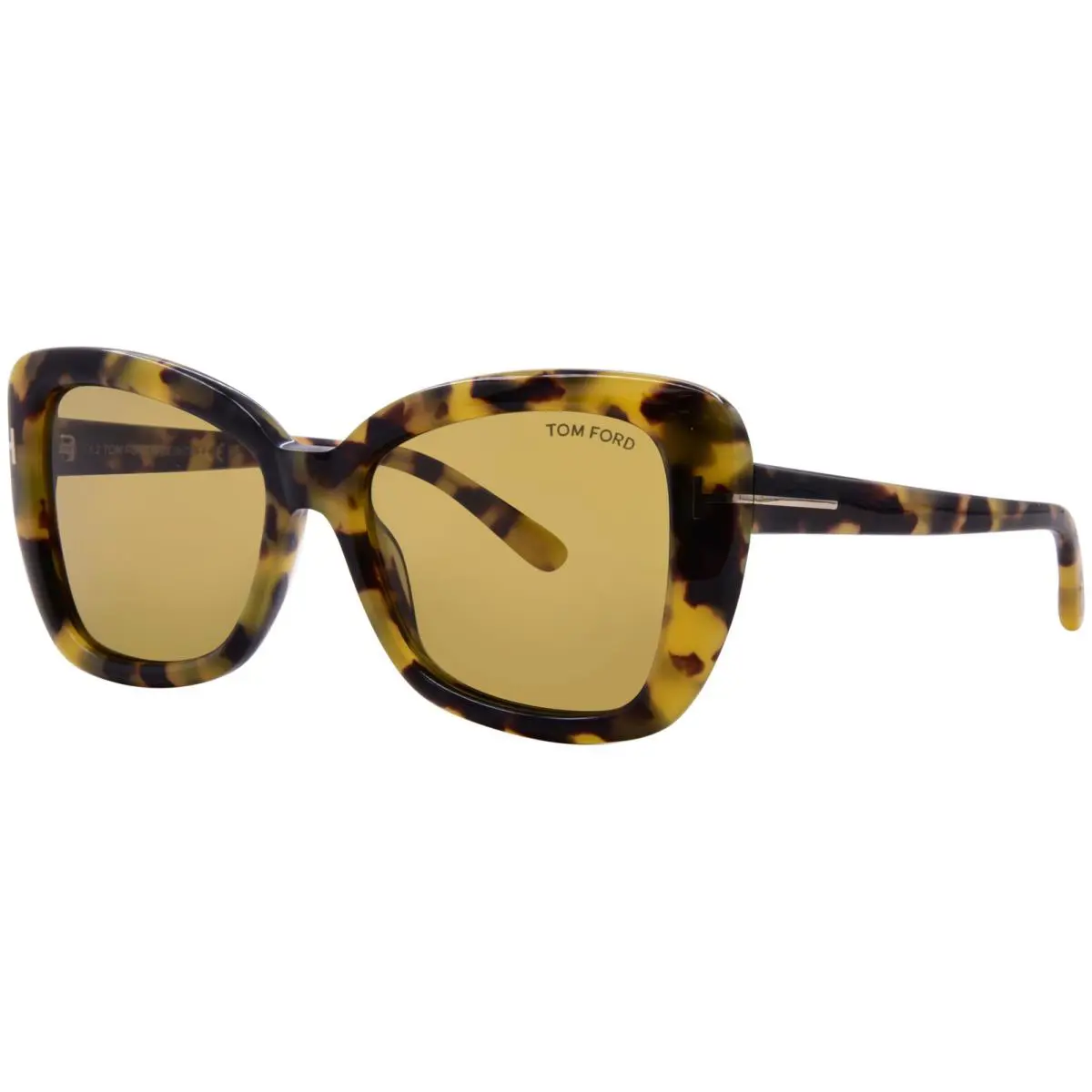 Tom Ford FT1008/S 01B Sunglasses Women`s Black/dark Grey Gradient Cat Eye 55mm