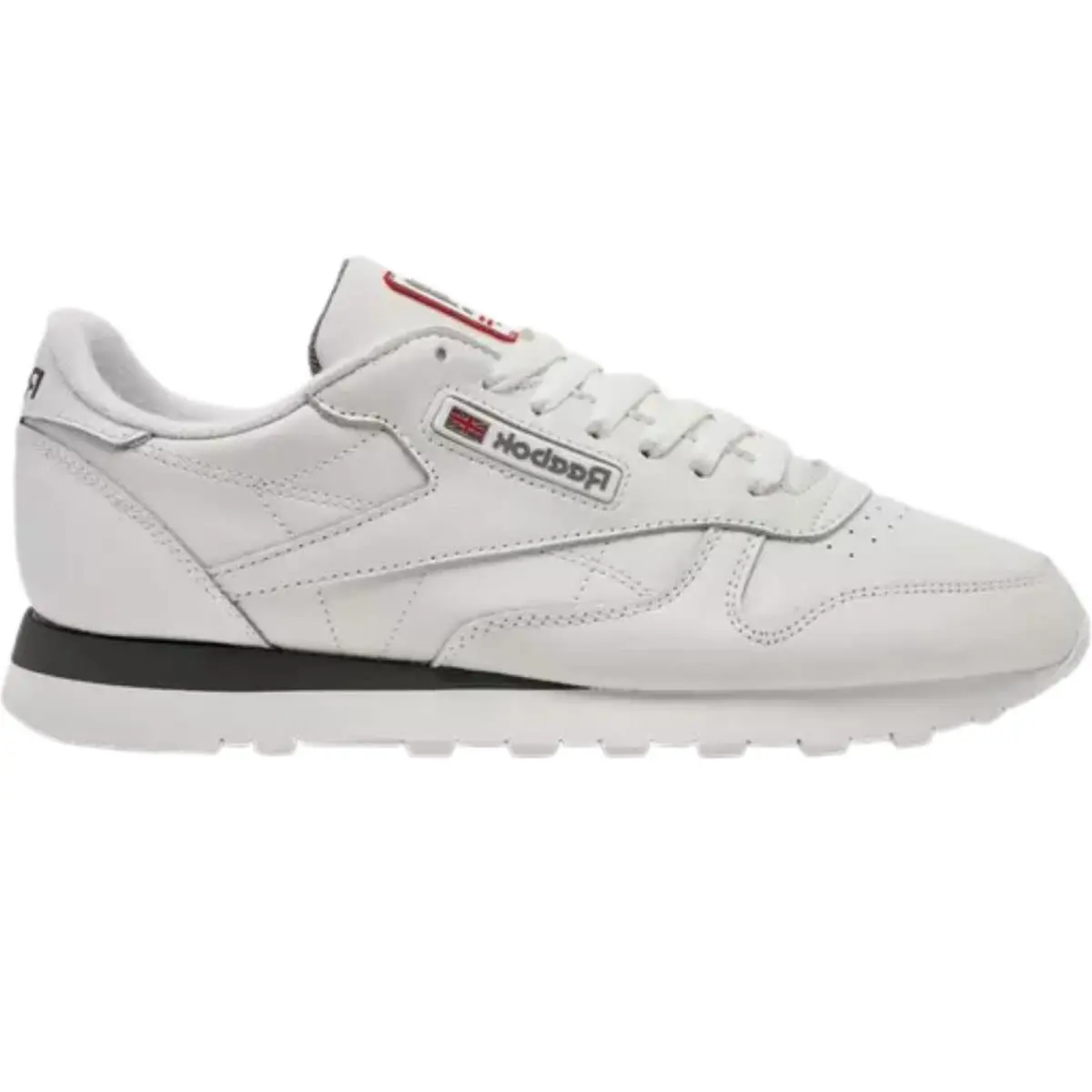 Reebok Classic Leather Men Sneaker Shoe Size 7-14 Colors Athletic - Chalk/Chalk/Grey