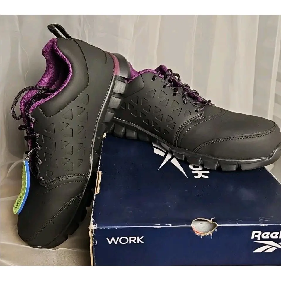 Reebok shoes - Sublite Cushion Work - Sublite Cushion Work - Black with Purple and Green accents 1