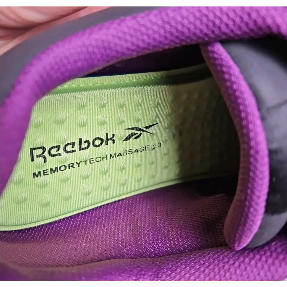 Reebok shoes - Sublite Cushion Work - Sublite Cushion Work - Black with Purple and Green accents 3