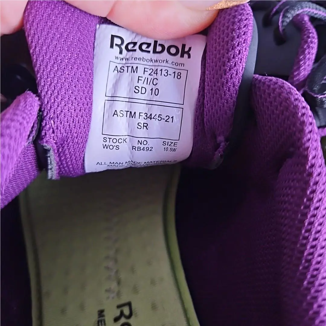 Reebok shoes - Sublite Cushion Work - Sublite Cushion Work - Black with Purple and Green accents 5