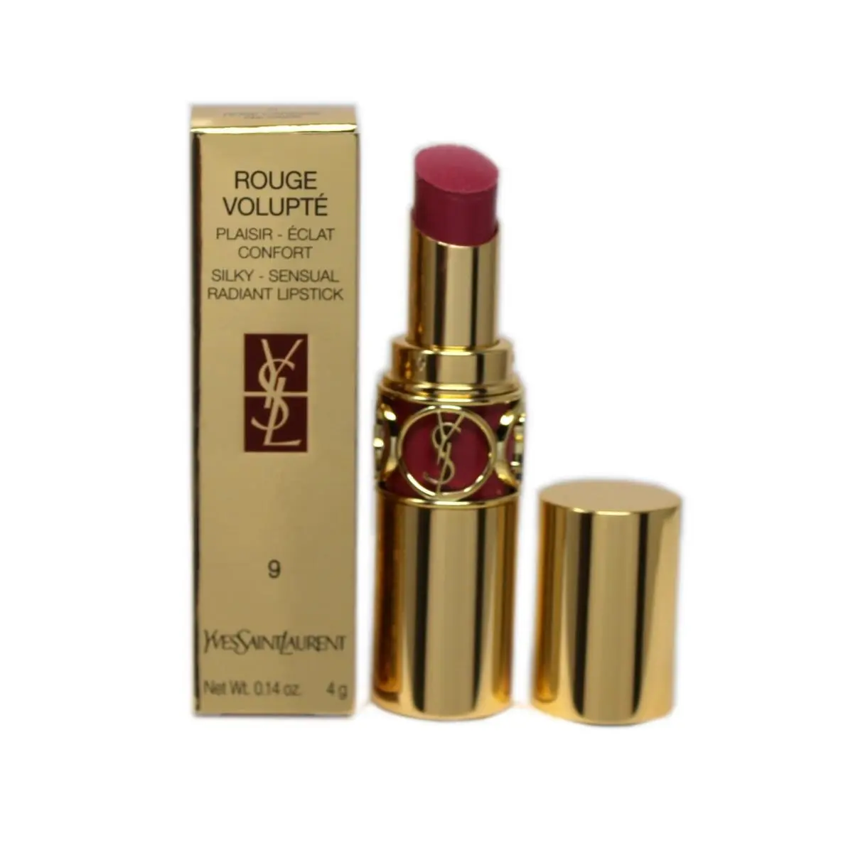 Yves Saint Laurent Ysl Rouge Volupte Silky-sensual Radiant Lipstick 4G 9-ROSE Caresse YSL35334