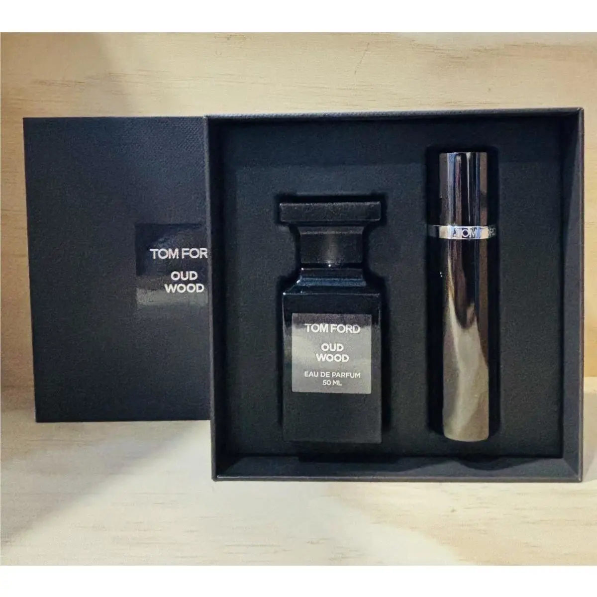 Tom Ford Private Blend Oud Wood Edp Travel Spray 10 ml + Spray 50 ml Gift Set