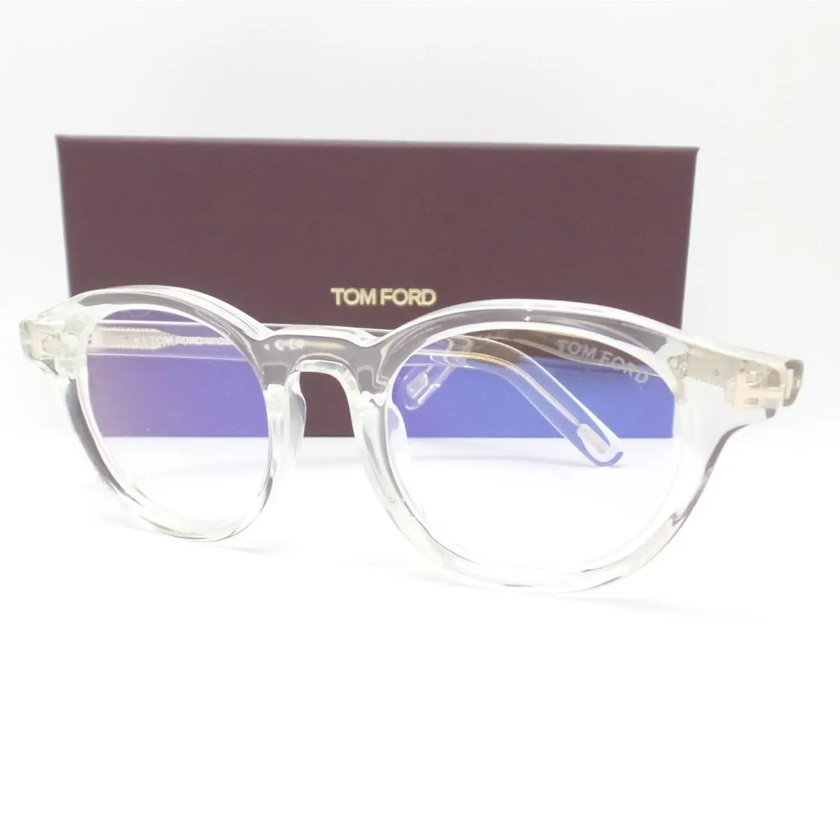Tom Ford TF 5931 026 49 Crystal Blue Block Frames