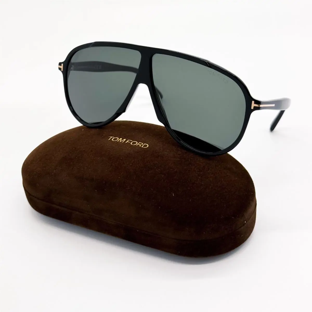 Tom Ford Sunglasses TF1211 01N Black Green Unisex Eyewear FT1211 01N